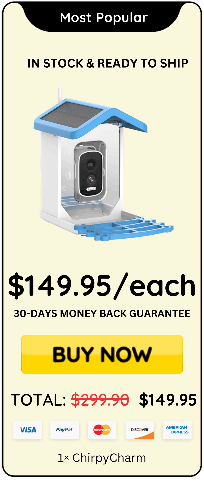 ChirpyCharm offer price 