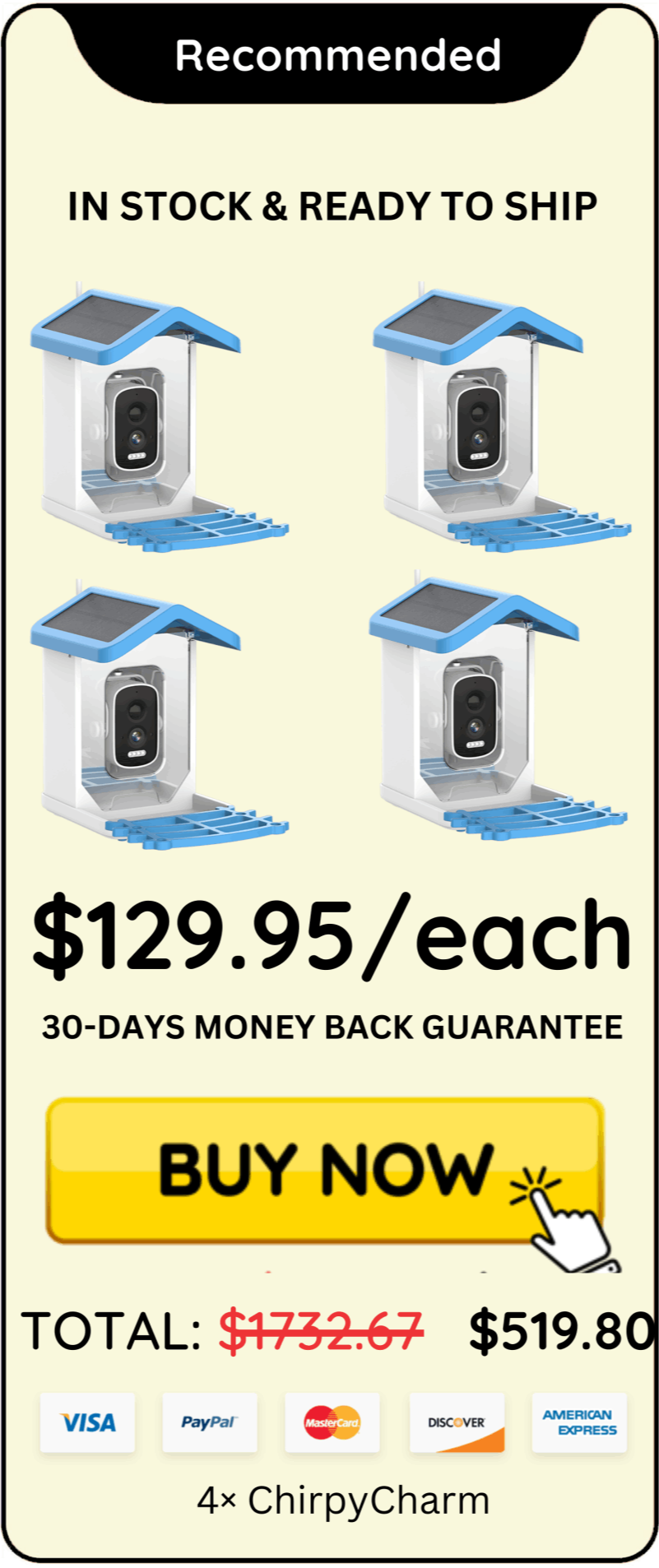 ChirpyCharm offer price 